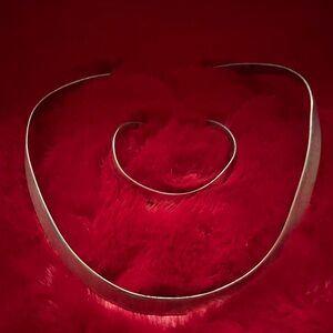 💙 Sterling Necklace and bracelet Georg Jensen style